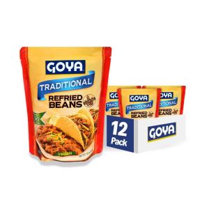 image:imageGoya Foods Traditional Refried Pinto Beans Pouch 15 Ounce Pack of 12