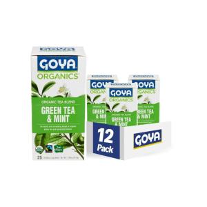 image:imageGoya Organic Green Tea amp Mint Blend 132 Ounce Pack of 12