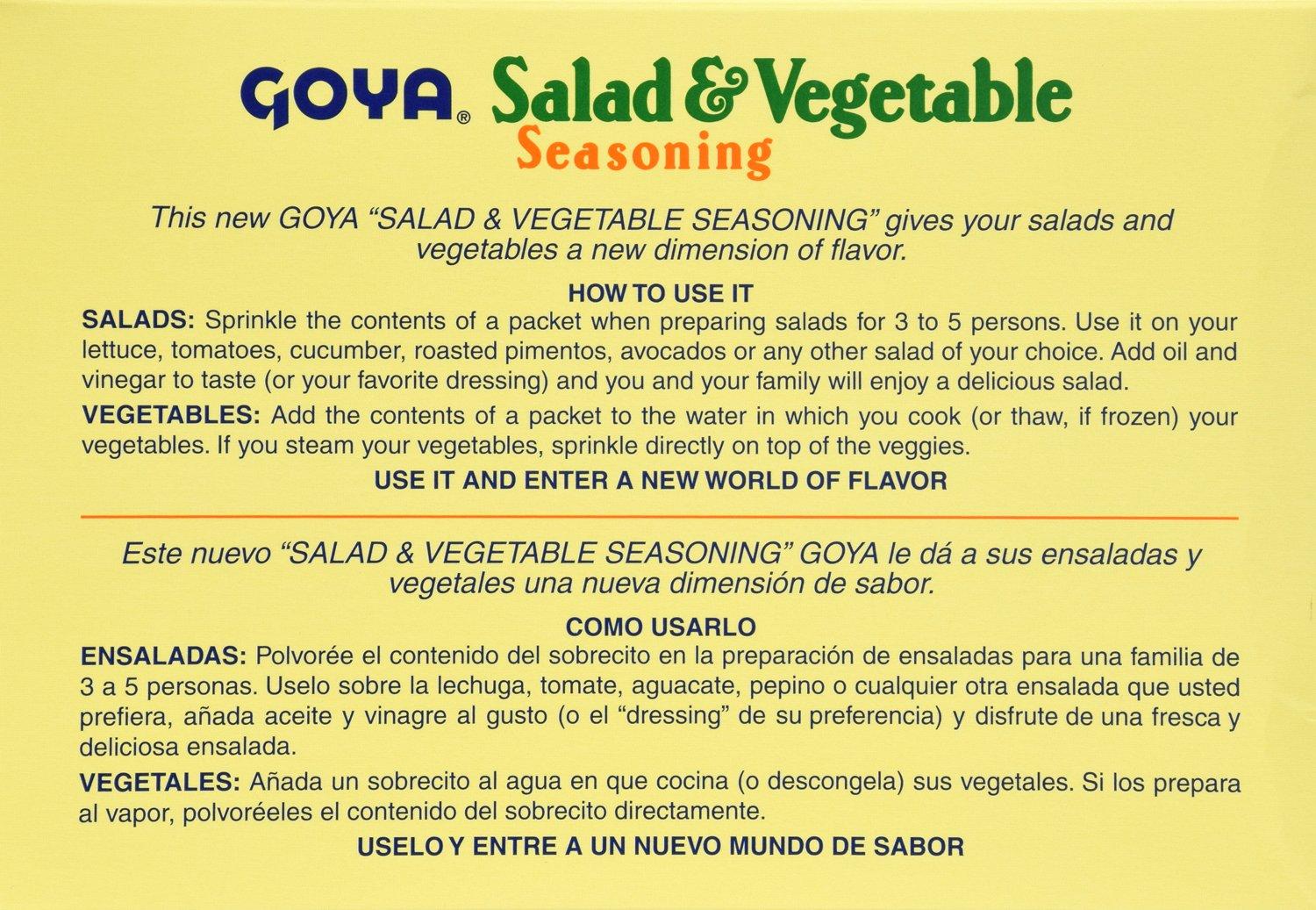 image:imageGoya Foods Salad and Vegetable Seasoning 141 Ounce Pack of 24352 Ounce Pack of 18