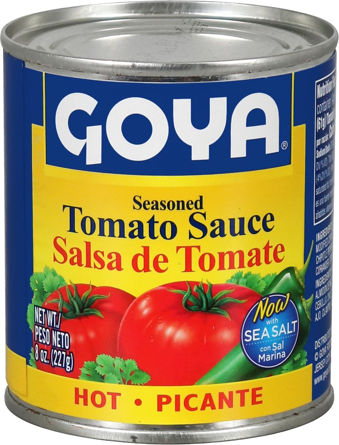 image:imageGoya Foods Seasoned Tomato Sauce Hot 8 Ounce Pack of 48Hot