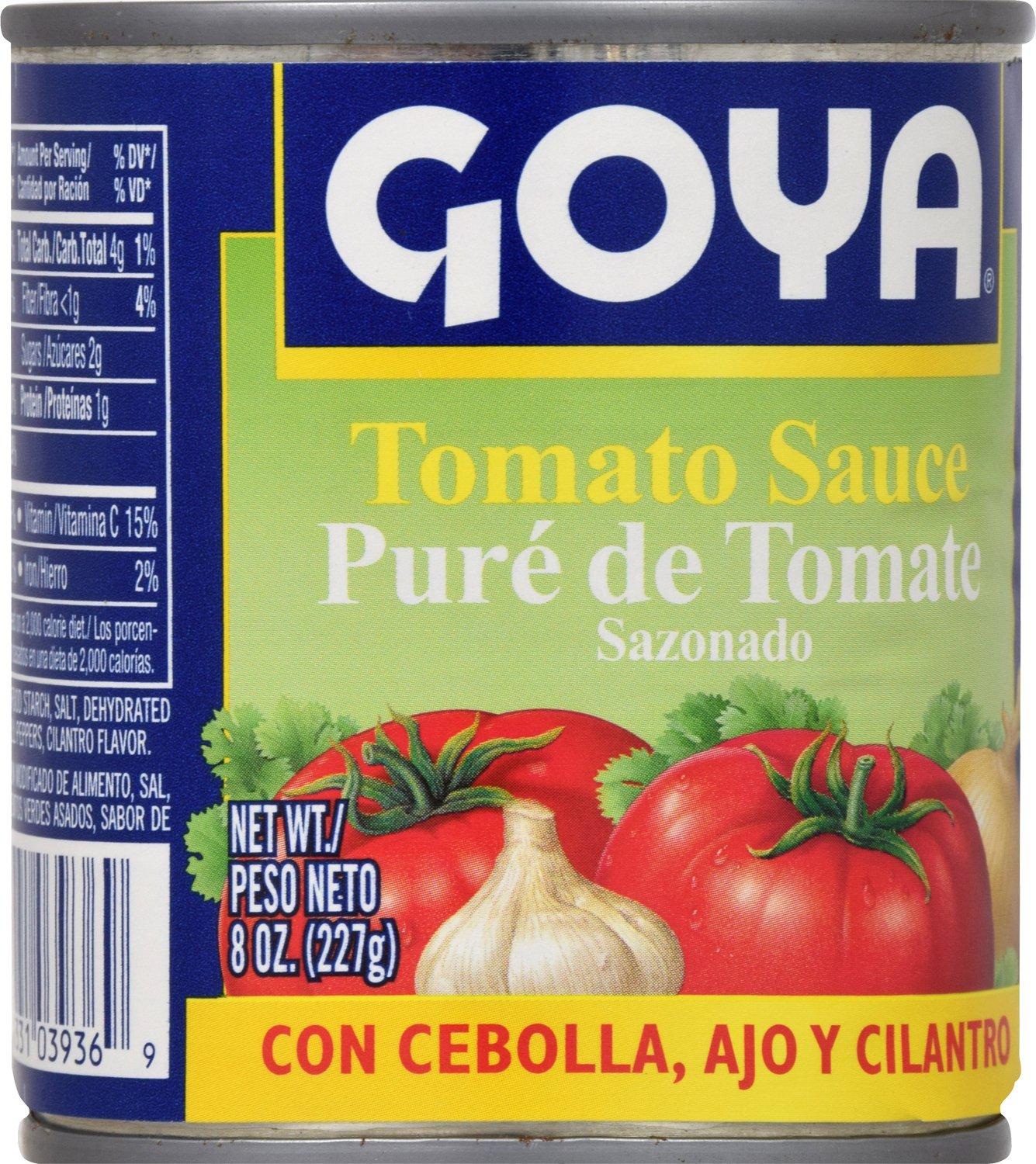 image:imageGoya Foods Tomato Sauce with Cilantro Onion amp Garlic 8 Ounce Pack of 48Garlic Tomato