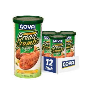 image:imageGoya Foods Bread Crumbs with Sazonador Total 15 Ounce Pack of 12