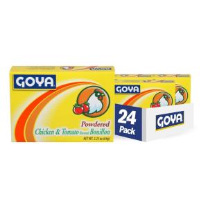 image:imageGoya Foods Chicken amp Tomato Bouillon Powdered 225 Ounce Pack of 24225 Ounce Pack of 24