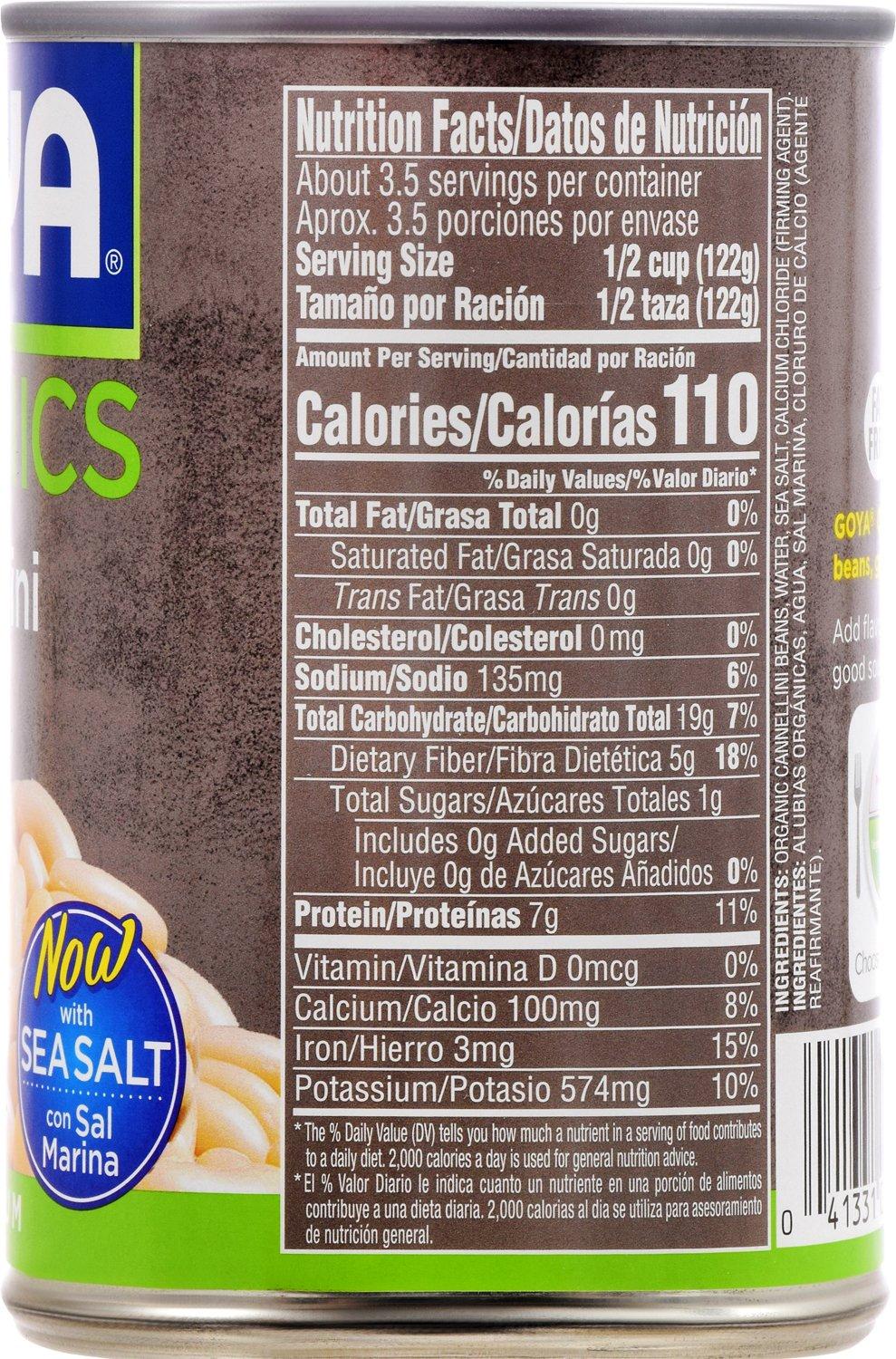 image:imageGoya Foods Organic Cannellini Beans 155 Ounce Pack of 24155 Ounce Pack of 24