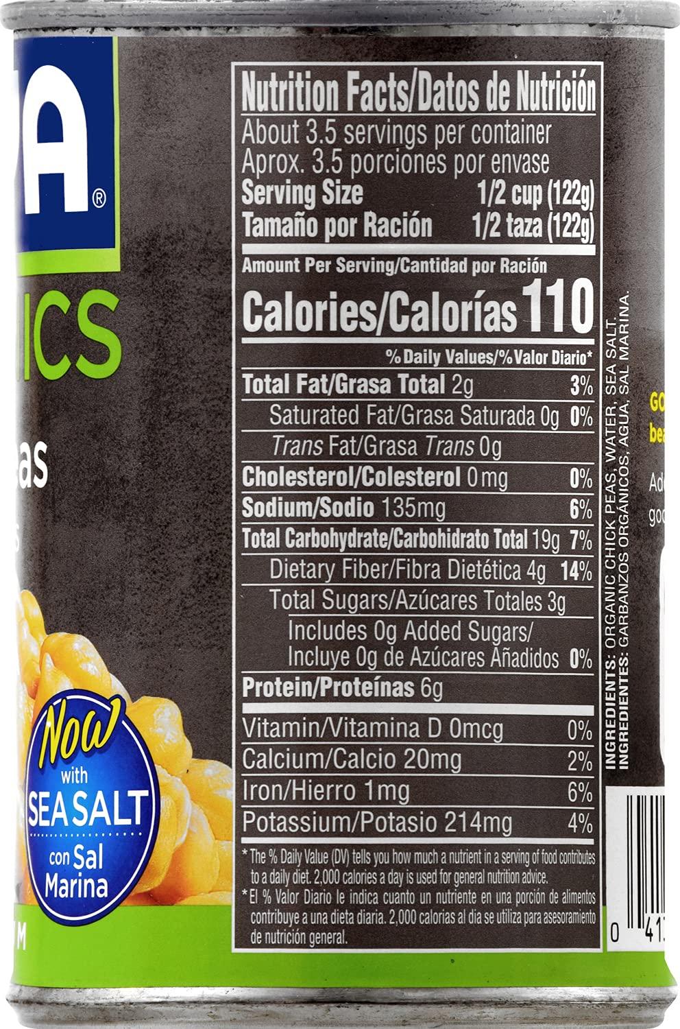 image:imageGoya Foods Organic Chick Peas Garbanzo Beans 155 Ounce Pack of 24155 Ounce Pack of 24