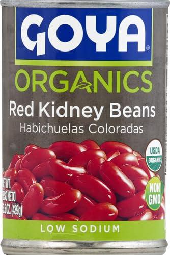 image:imageGoya Organic Red Kidney Beans Low Sodium 155 oz155 Ounce Pack of 1