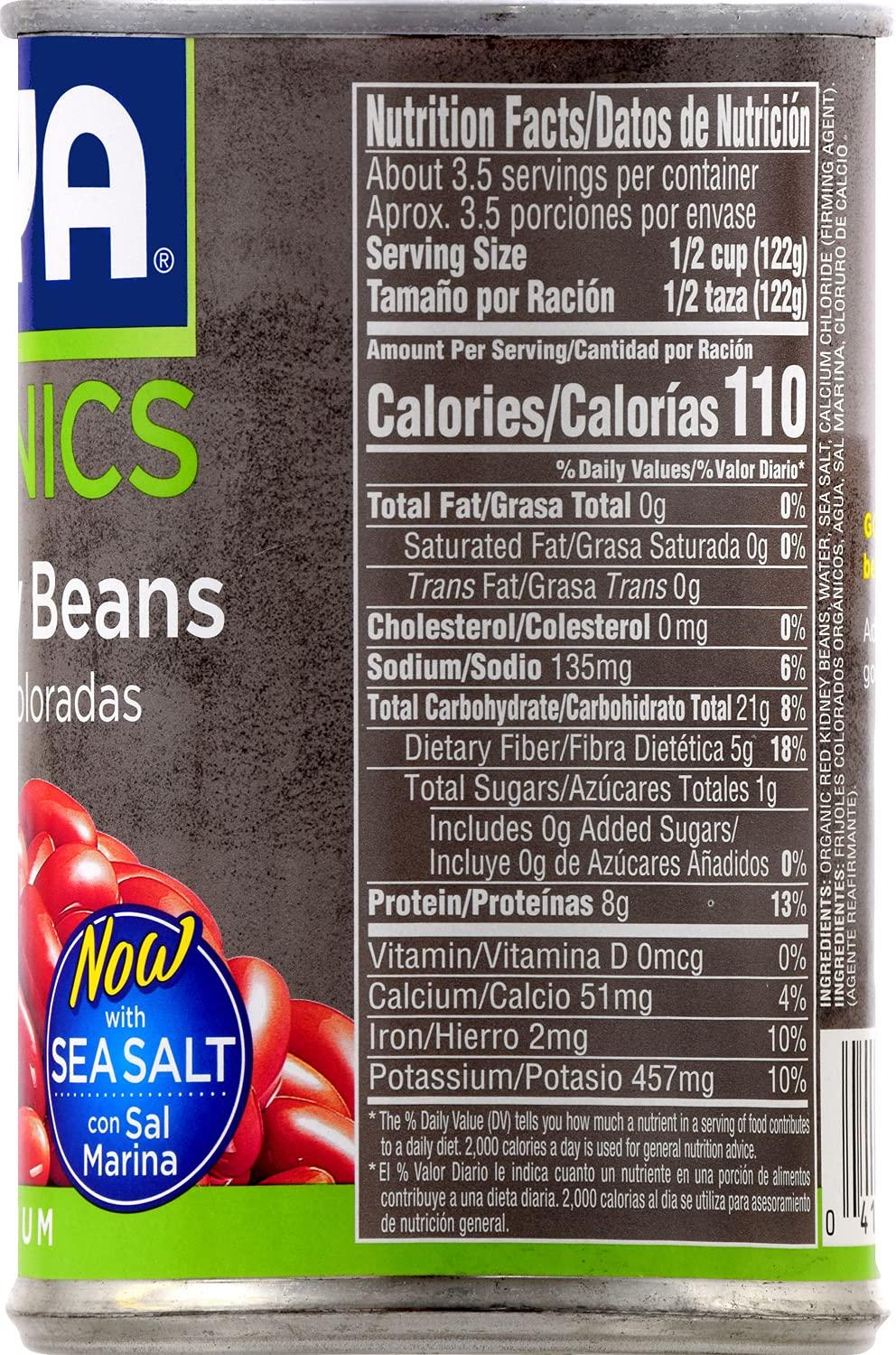 image:imageGoya Organic Red Kidney Beans Low Sodium 155 oz155 Ounce Pack of 4