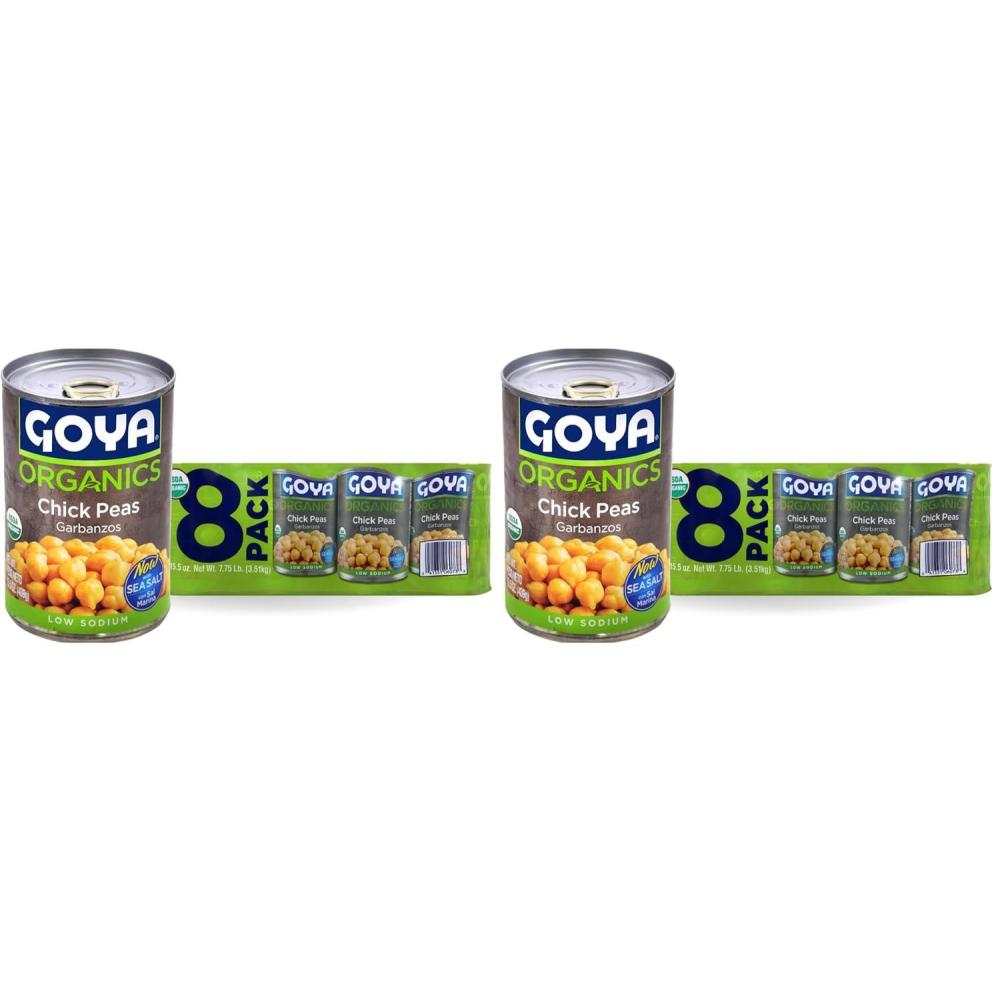 image:imageGoya Foods Organic Chick Peas Garbanzo Beans 155 Ounce Pack of 24124 Ounce Pack of 2