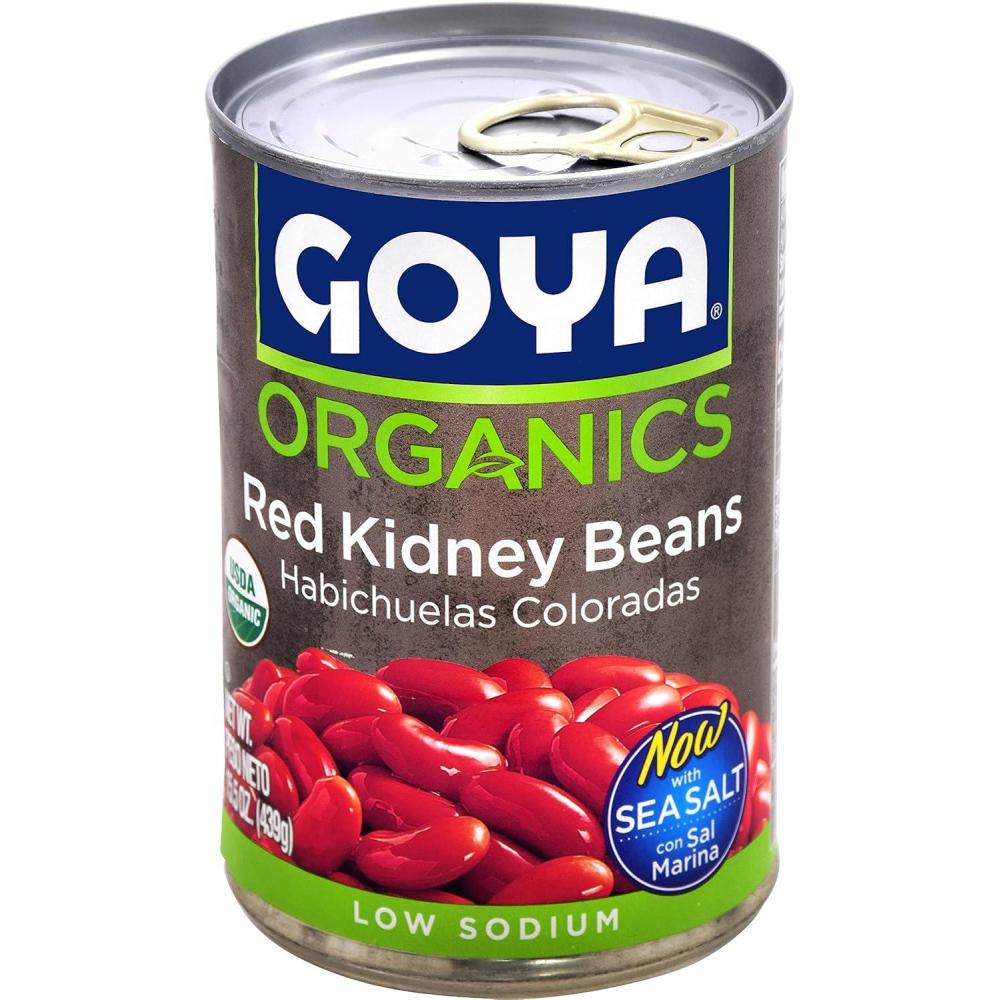 image:imageGoya Organic Red Kidney Beans Low Sodium 155 oz155 Ounce Pack of 1
