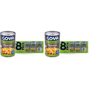 image:imageGoya Foods Organic Chick Peas Garbanzo Beans 155 Ounce Pack of 24124 Ounce Pack of 2