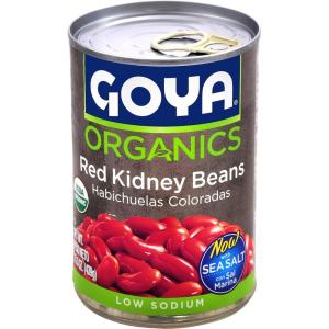 image:imageGoya Organic Red Kidney Beans Low Sodium 155 oz155 Ounce Pack of 1