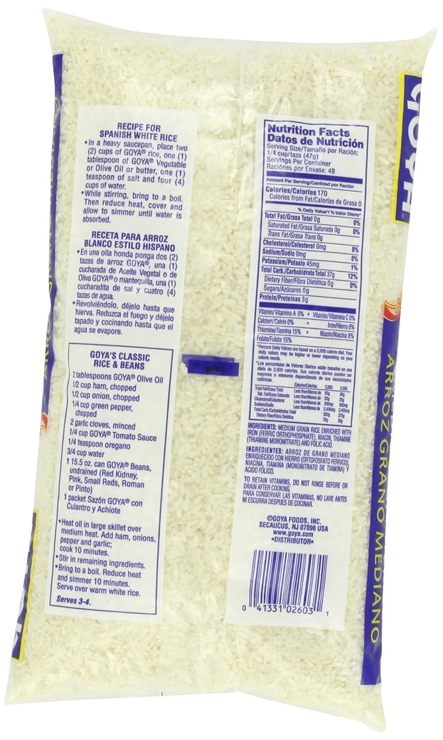 image:imageGoya Enriched Medium Grain Rice 10 Pound5 Pound Pack of 1