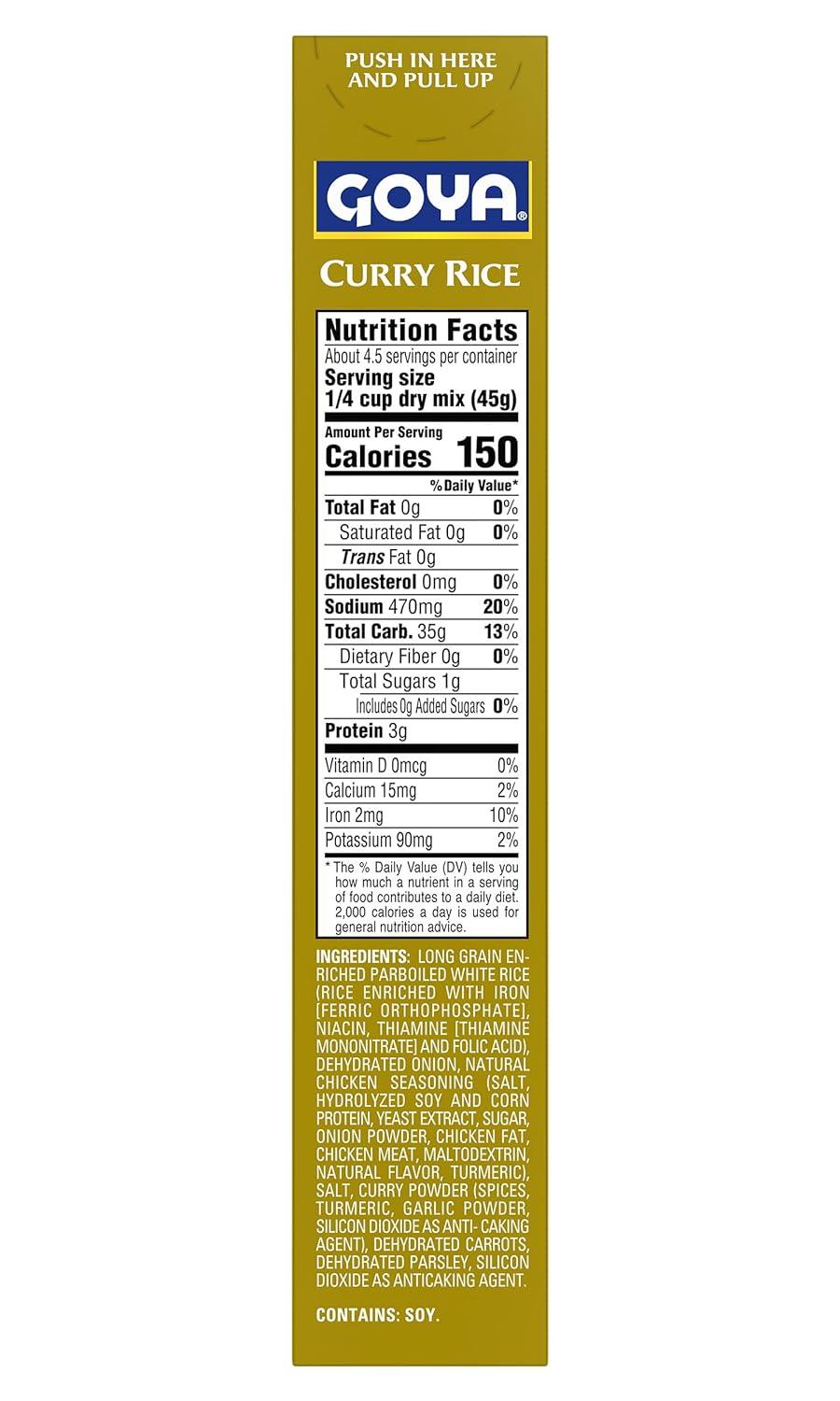 image:imageGoya Foods Curry Seasoned Rice Mix 7 Ounce Pack of 12