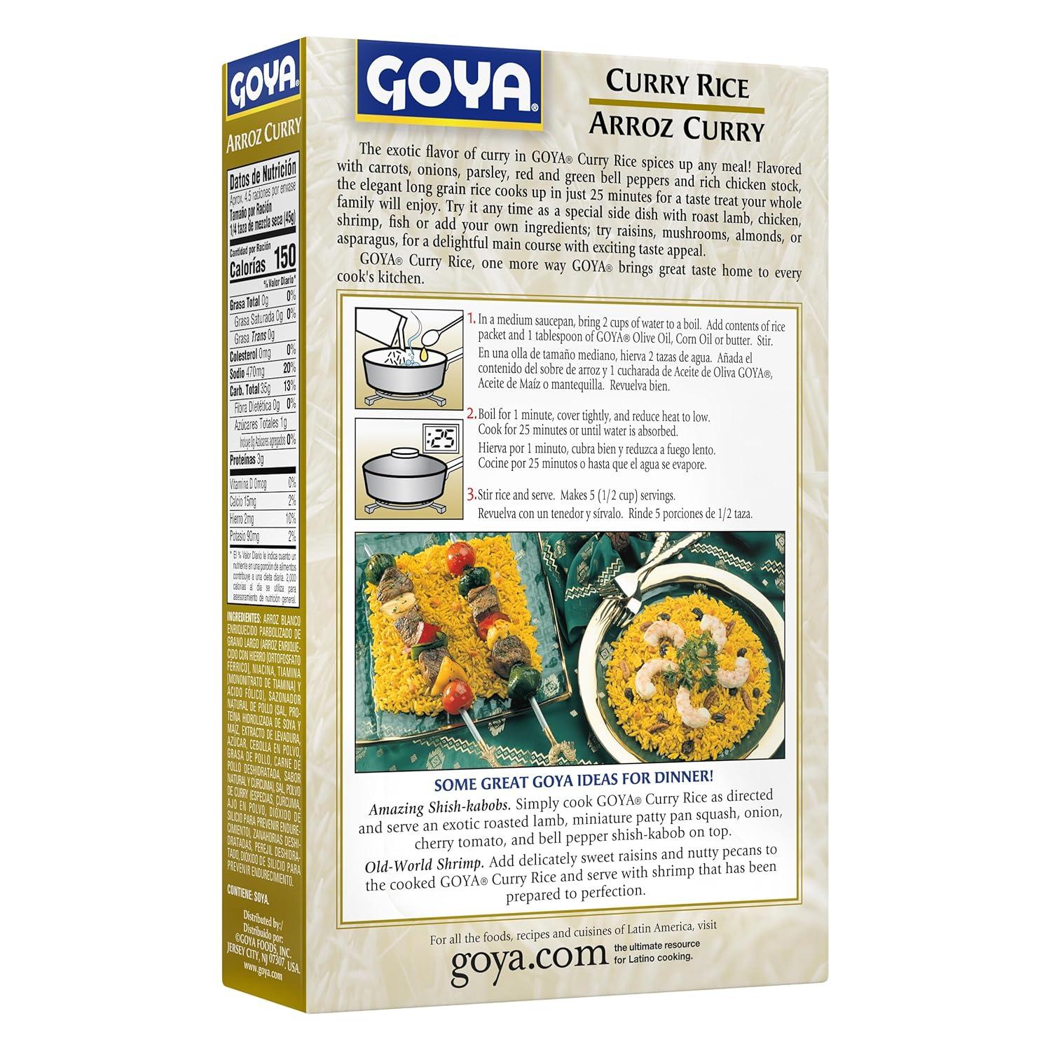 image:imageGoya Foods Curry Seasoned Rice Mix 7 Ounce Pack of 12