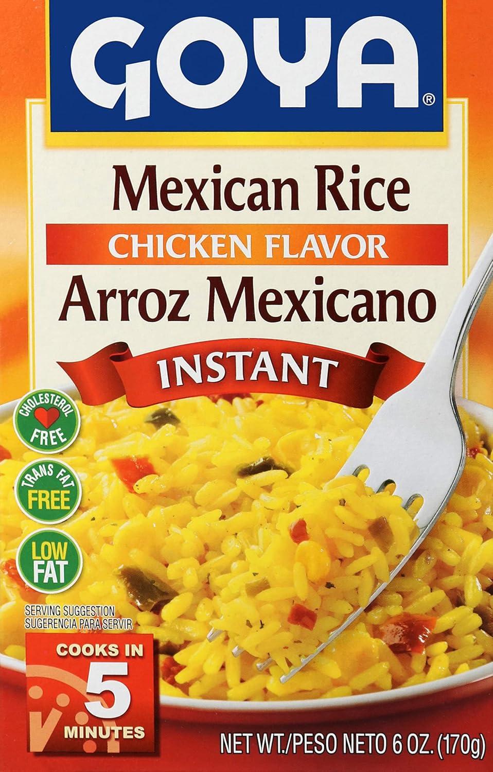 image:imageGoya Foods Instant Mexican Rice Chicken Flavor 6 Ounce Pack of 24