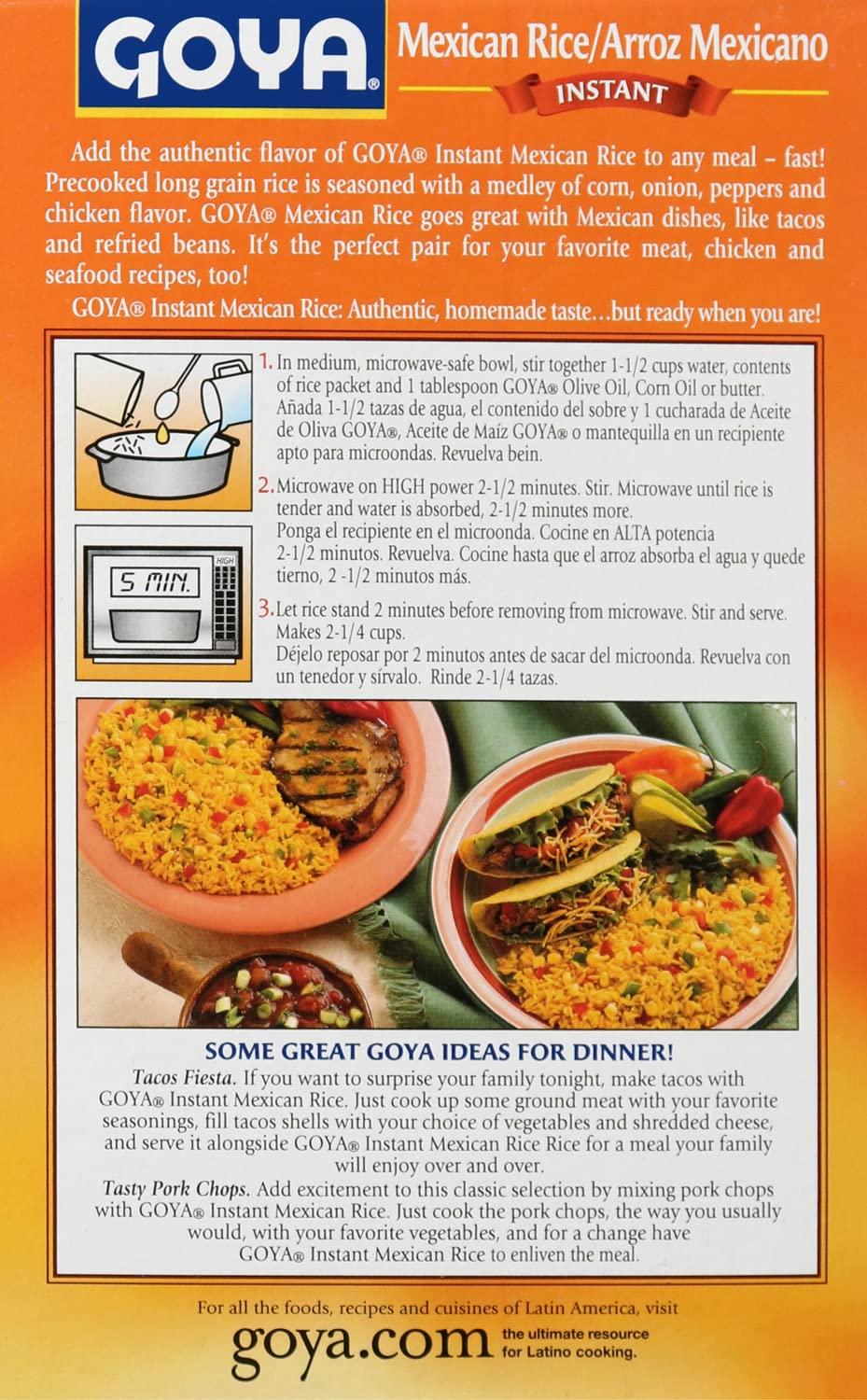 image:imageGoya Foods Instant Mexican Rice Chicken Flavor 6 Ounce Pack of 24
