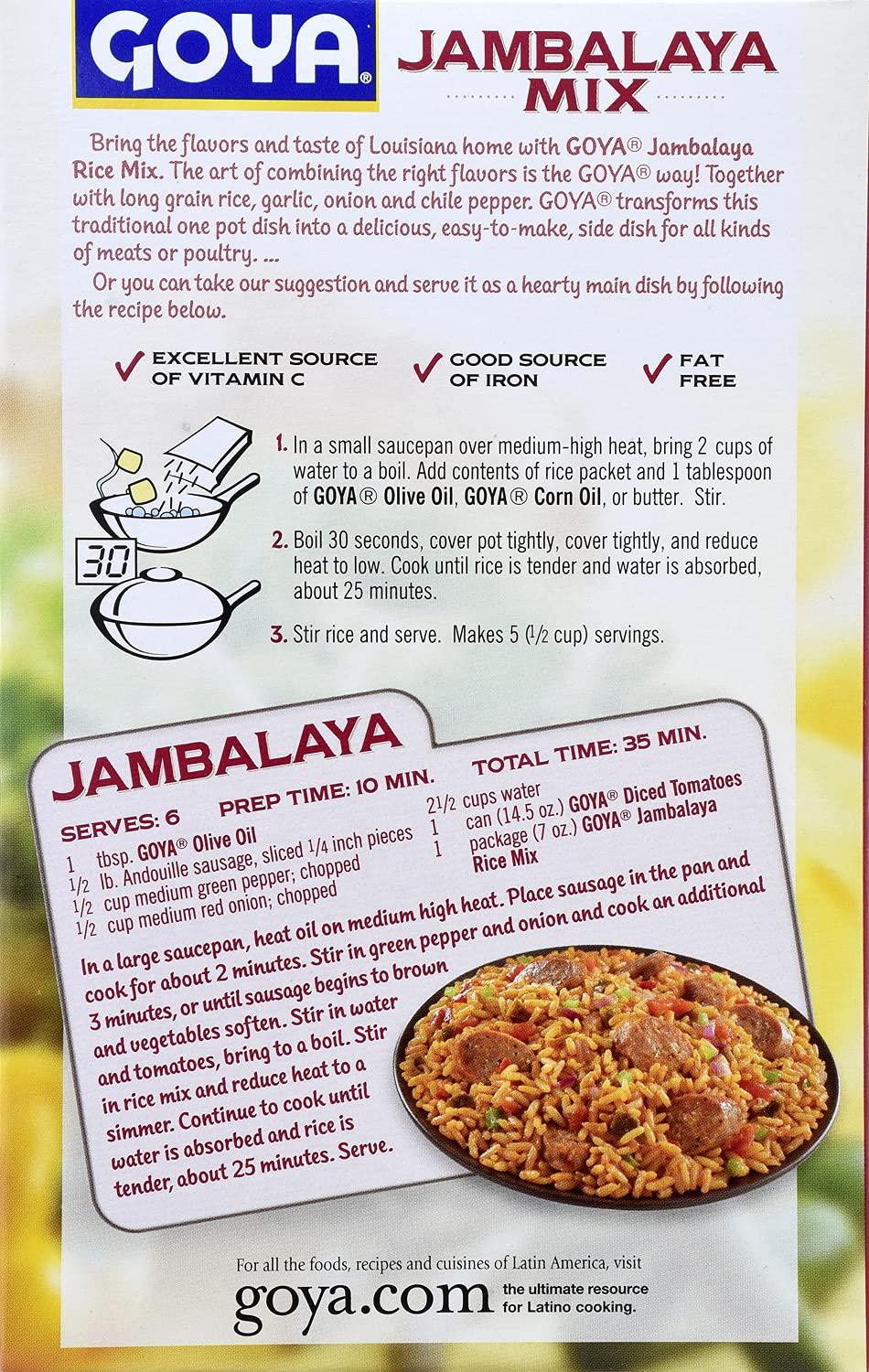 image:imageGoya Foods Louisiana Style Jambalaya Rice Mix 7 Ounce Pack of 12