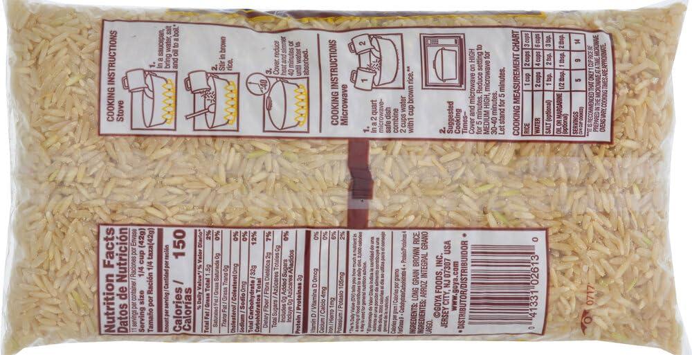 image:imageGoya Foods Natural Long Grain Brown Rice 5 Pound Pack of 81 Pound Pack of 30