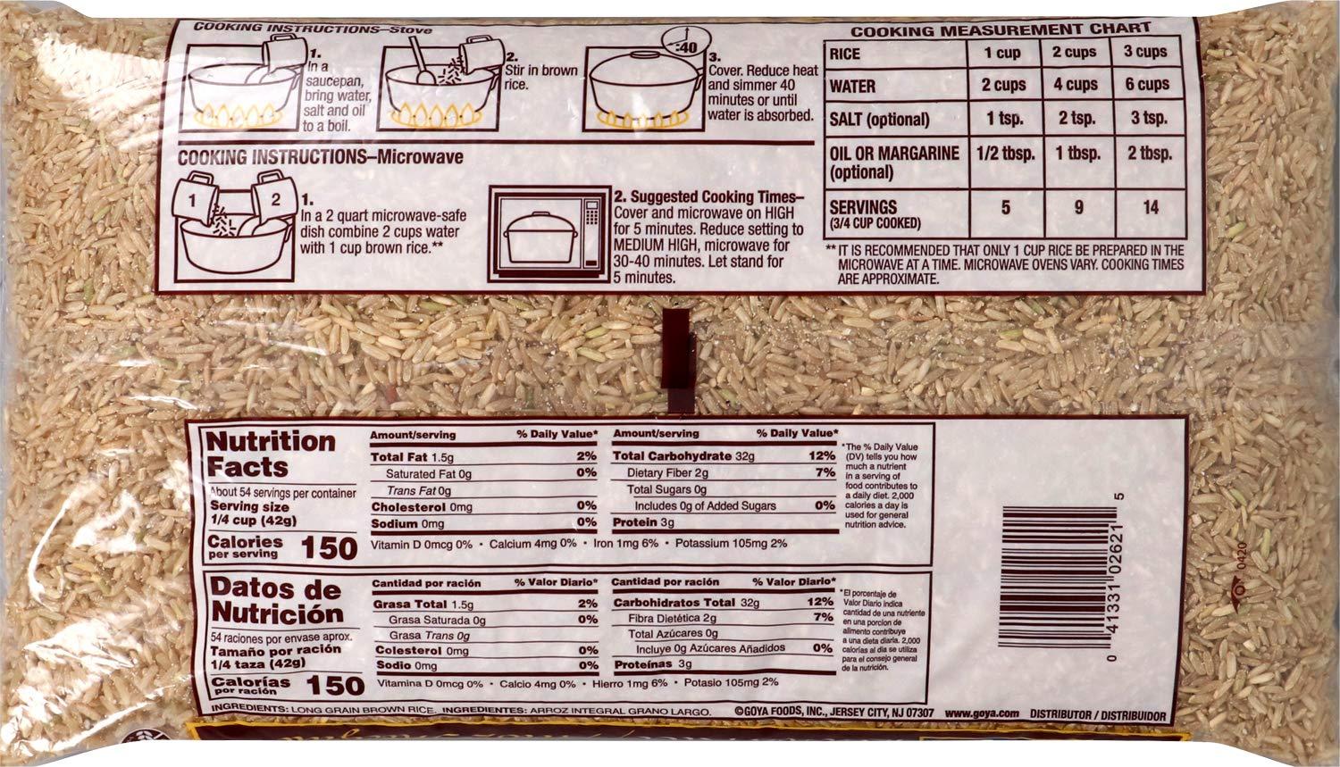 image:imageGoya Foods Natural Long Grain Brown Rice 5 Pound Pack of 85 Pound