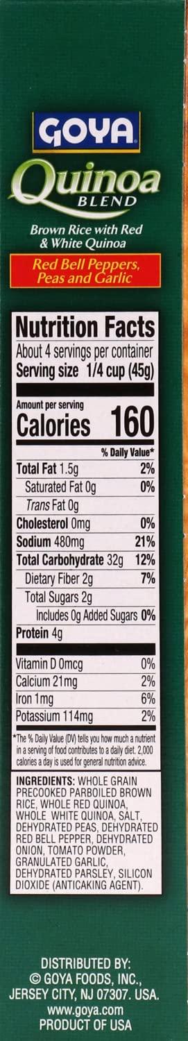 image:imageGoya Foods Quinoa Blend with Red Bell Peppers Peas and Garlic 6 Ounce