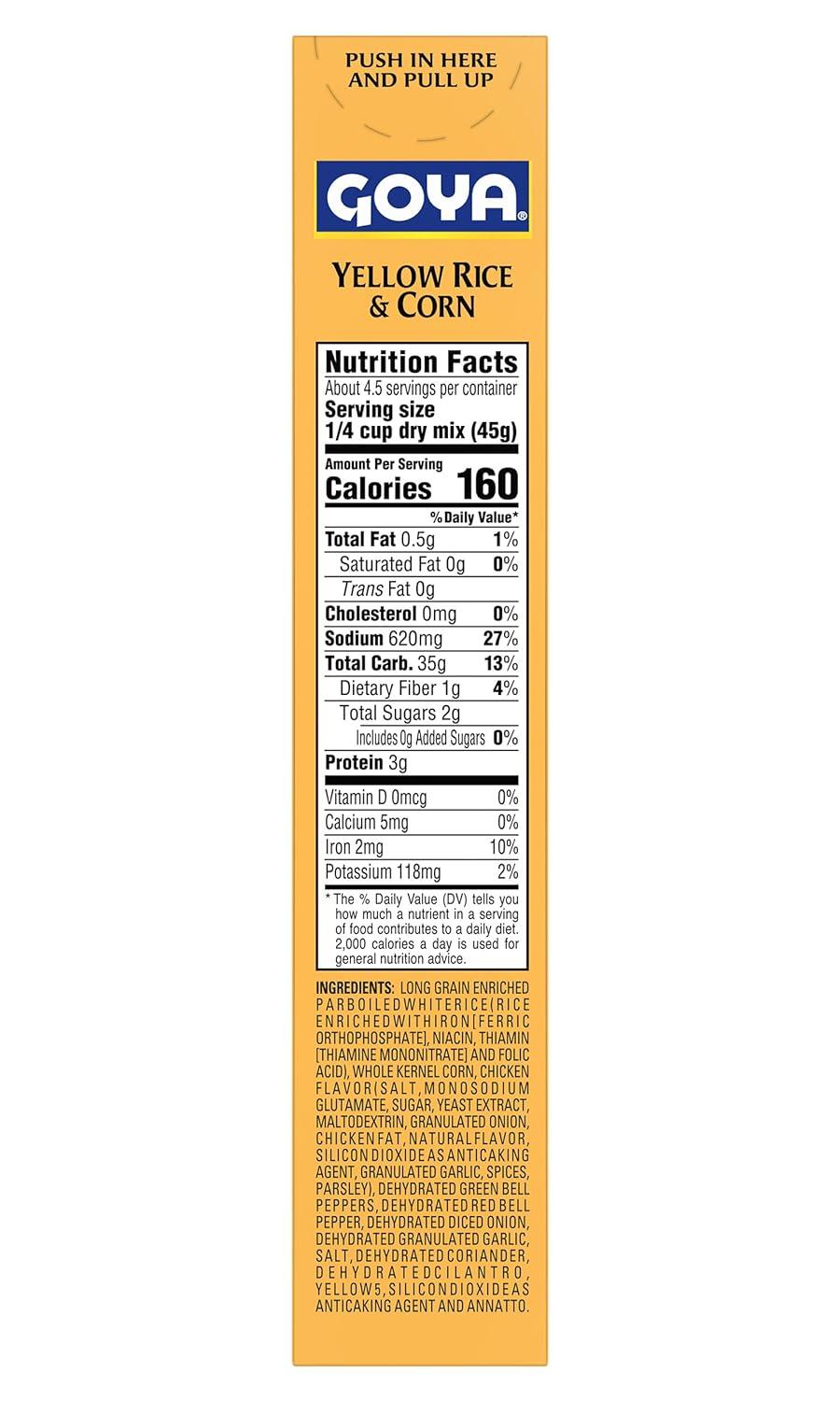 image:imageGoya Foods Yellow Rice and Corn Mix 8Ounce Pack of 24Rice Corn