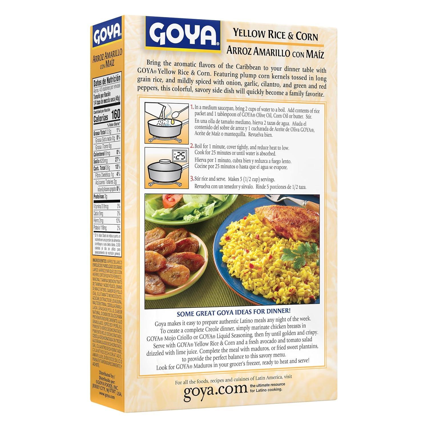 image:imageGoya Foods Yellow Rice and Corn Mix 8Ounce Pack of 24Rice Corn