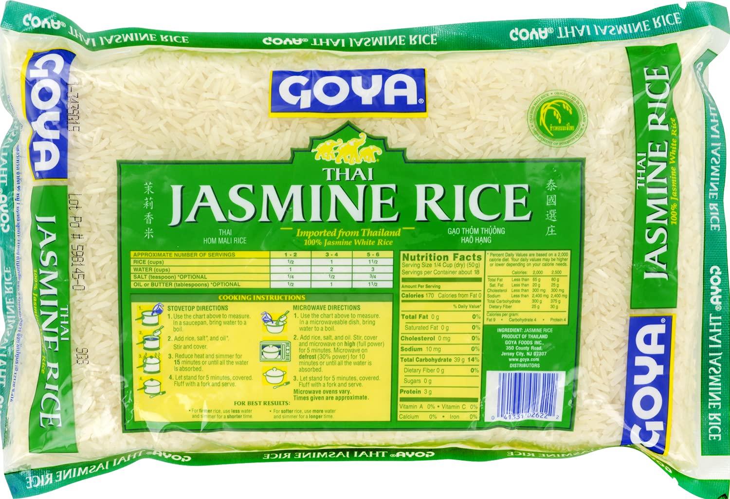 image:imageGoya Organic Thai Jasmine Rice Fat Free Sodium Free Vegan Kosher Friendly 32 OuncePack of 2032 OuncePack of 20