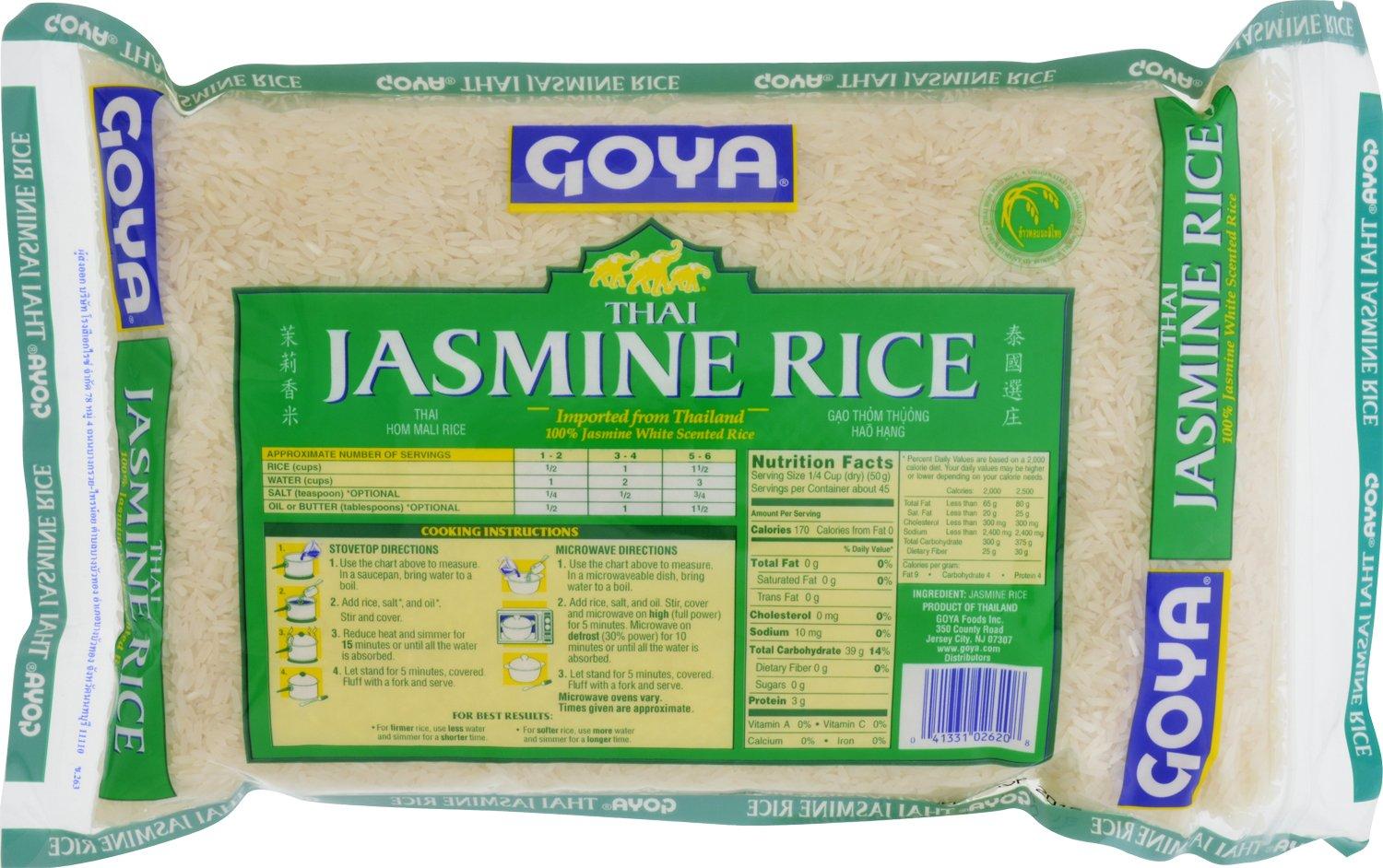 image:imageGoya Organic Thai Jasmine Rice Fat Free Sodium Free Vegan Kosher Friendly 32 OuncePack of 205 Pound Pack of 1