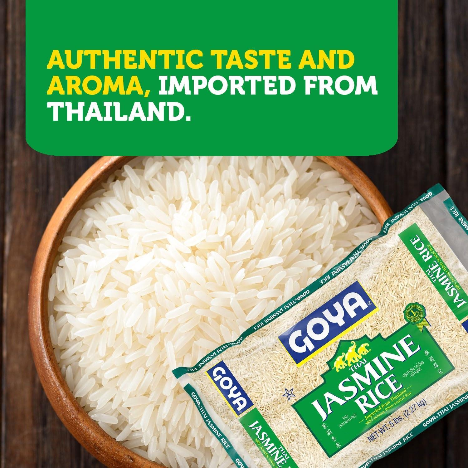 image:imageGoya Organic Thai Jasmine Rice Fat Free Sodium Free Vegan Kosher Friendly 32 OuncePack of 205 Pound Pack of 8
