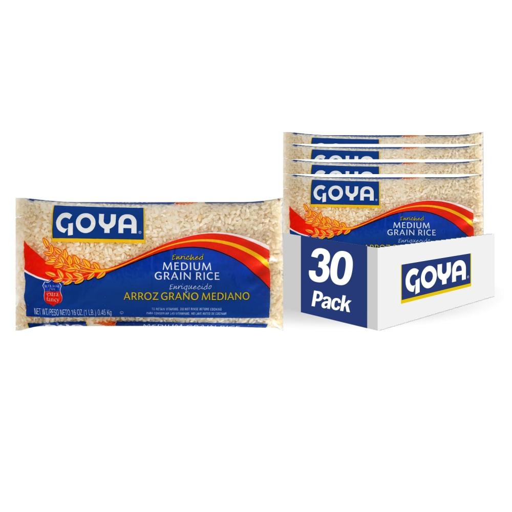 image:imageGoya Foods Enriched Medium Grain Rice 1 Pound Pack of 30 16Ounce16Ounce
