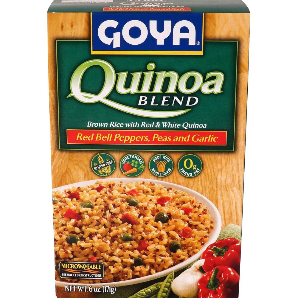 image:imageGoya Foods Quinoa Blend with Red Bell Peppers Peas and Garlic 6 Ounce