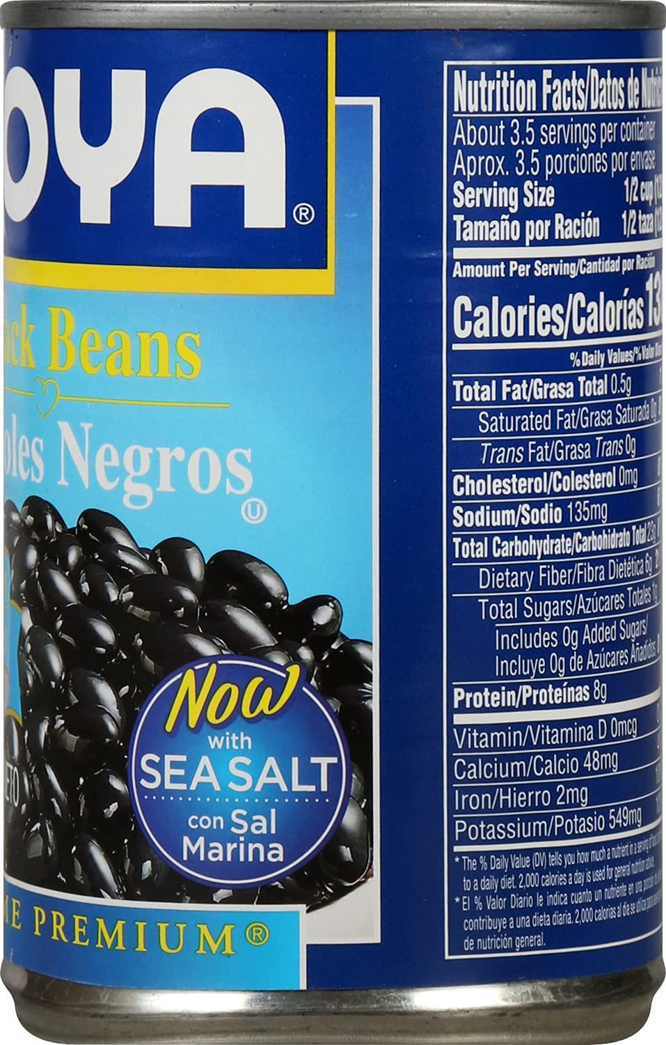 image:imageGoya Black Beans Low Sodium Canned Vegan Kosher 155 OunceBlack Beans