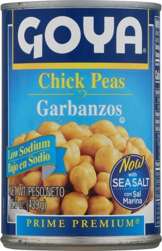 image:imageGoya Black Beans Low Sodium Canned Vegan Kosher 155 OunceChick Peas