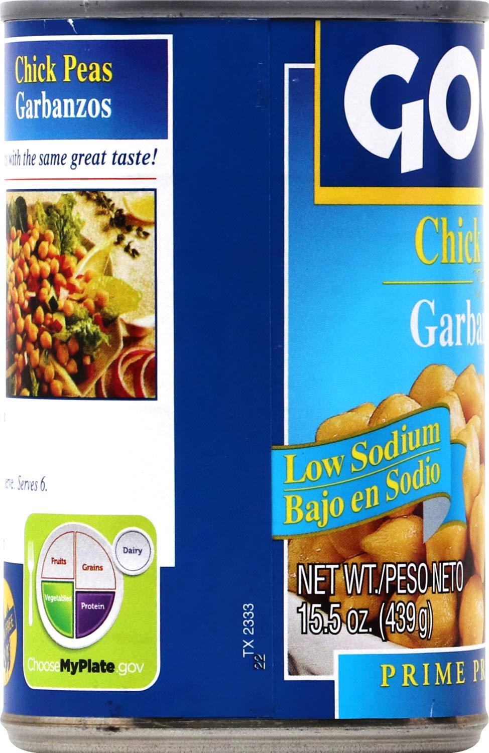 image:imageGoya Black Beans Low Sodium Canned Vegan Kosher 155 OunceChick Peas