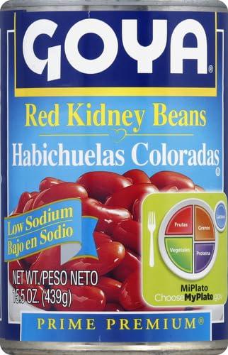 image:imageGoya Black Beans Low Sodium Canned Vegan Kosher 155 OunceRed Kidney Beans