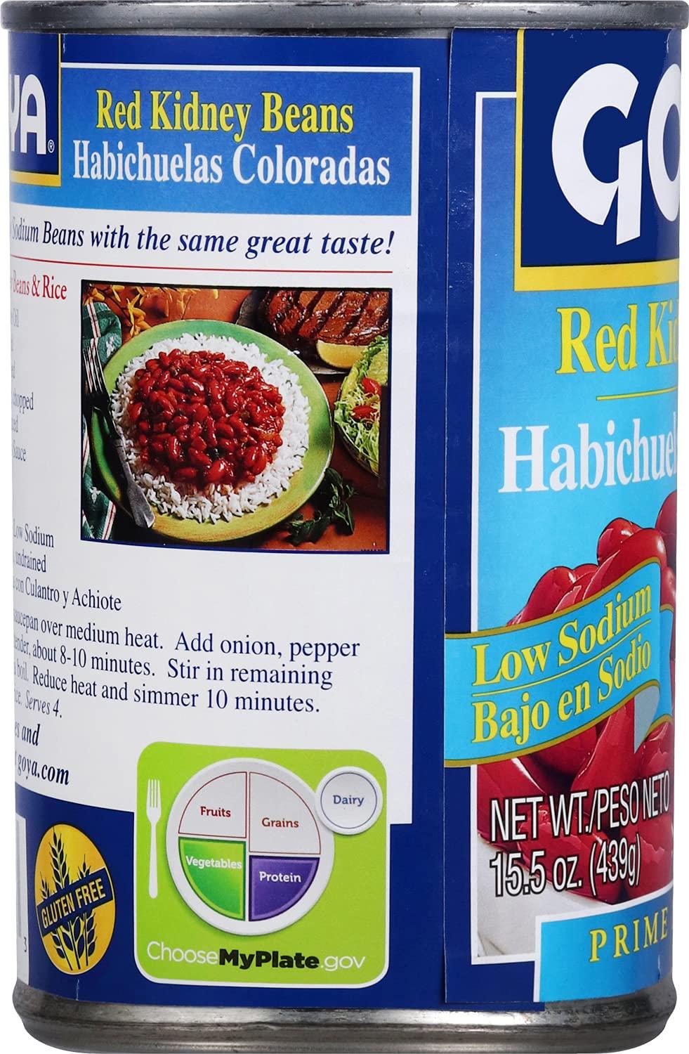 image:imageGoya Black Beans Low Sodium Canned Vegan Kosher 155 OunceRed Kidney Beans