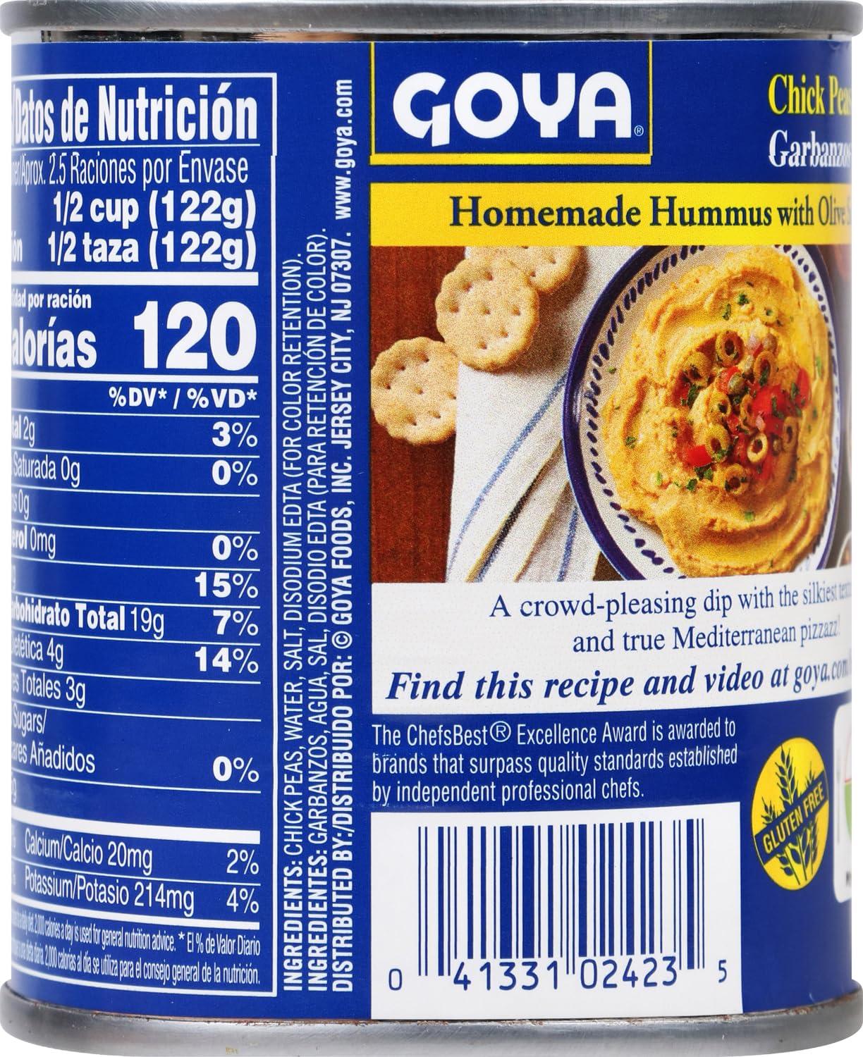 image:imageGoya Foods Chick Peas Garbanzo Beans 155 Ounce Pack of 8105 Ounce Pack of 24