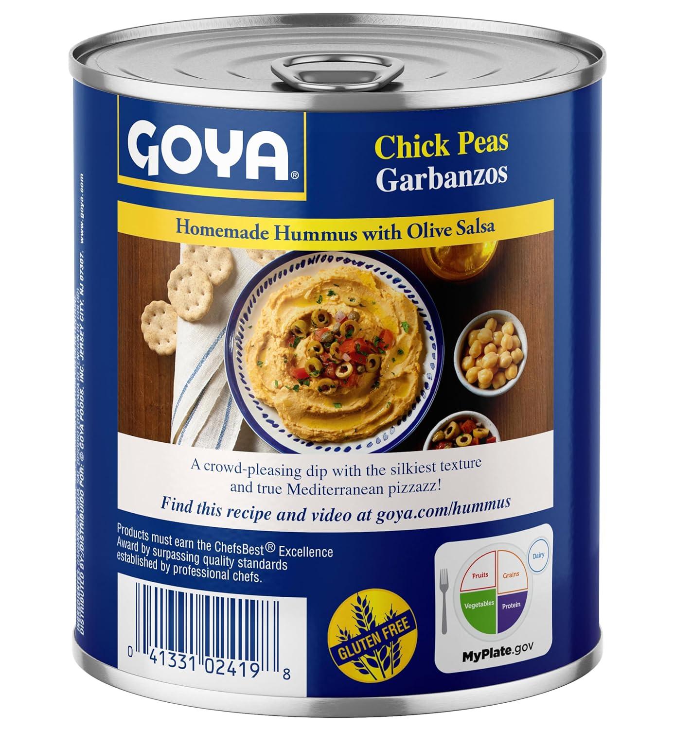 image:imageGoya Foods Chick Peas Garbanzo Beans 155 Ounce Pack of 8181 Pound Pack of 12