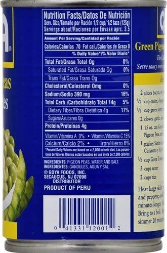 image:imageGoya Foods Green Pigeon Peas Gandules 29 Ounce Pack of 1215 Ounce Pack of 24