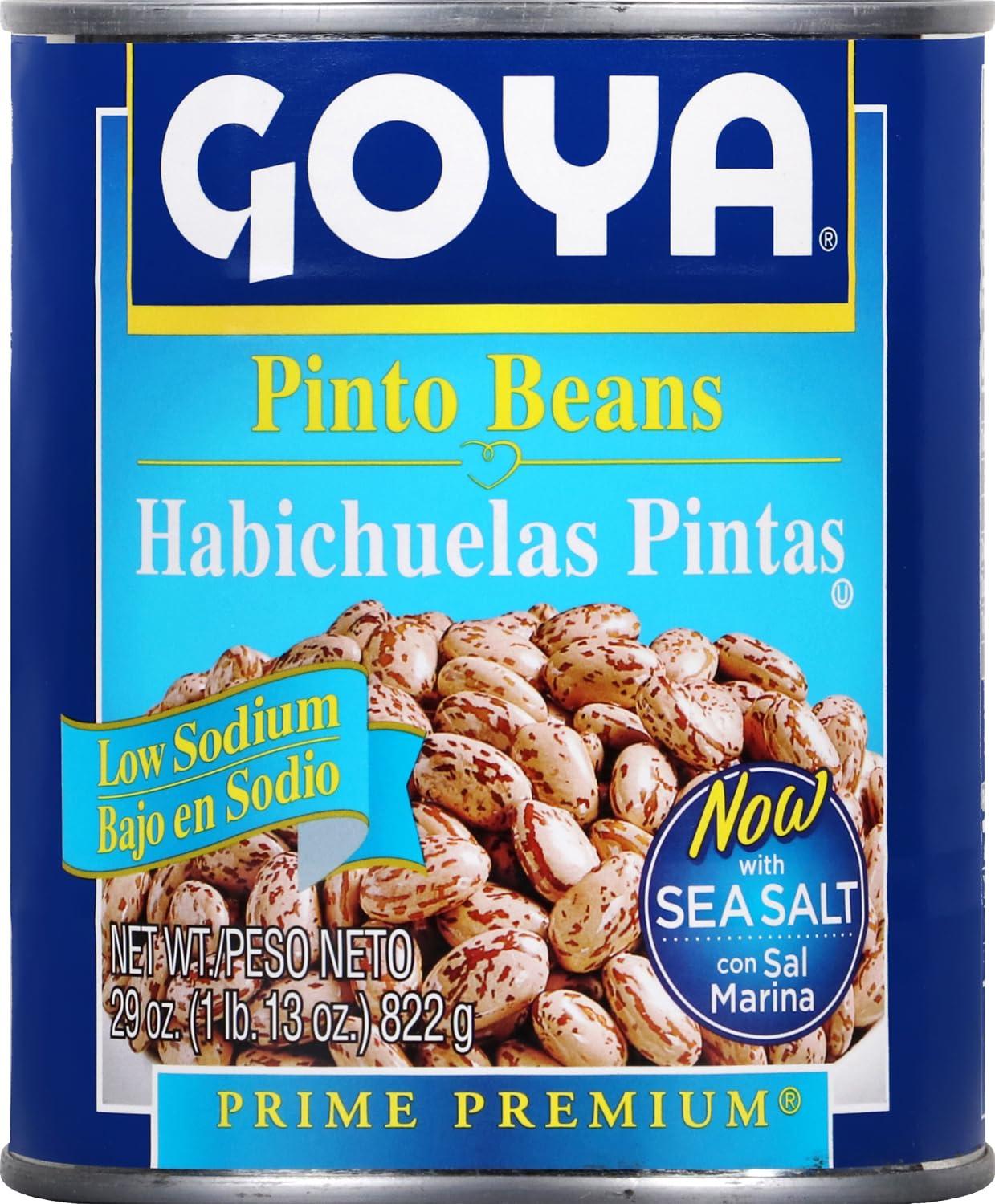 image:imageGoya Foods Low Sodium Pinto Beans 155 Ounce Pack of 2429 Ounce