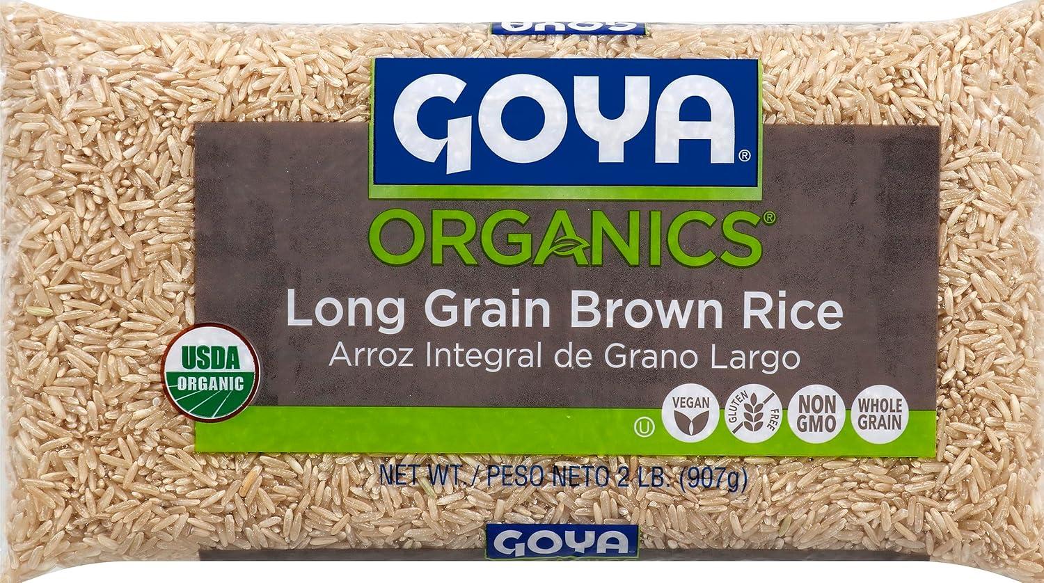 image:imageGoya Foods Organic Long Grain Brown Rice 2 Pound Pack of 12