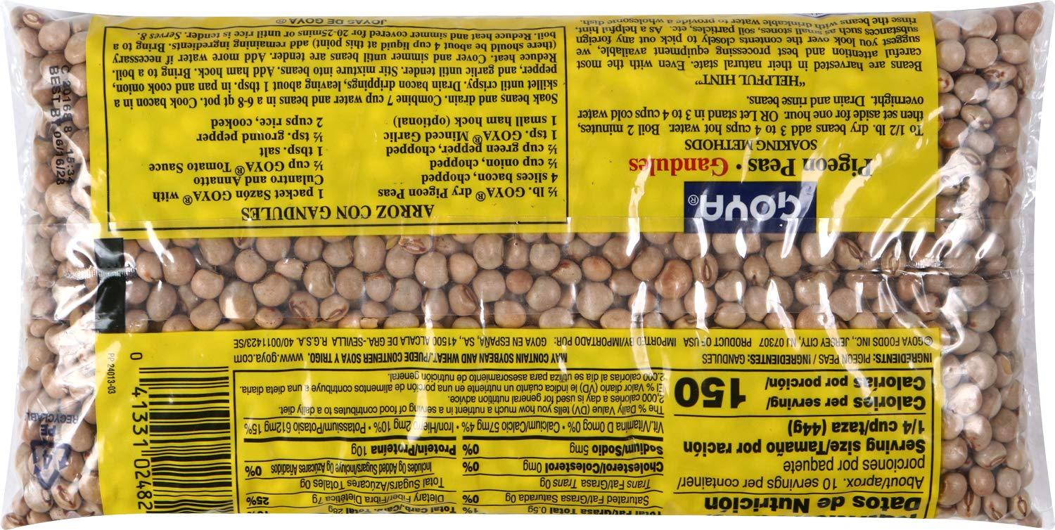 image:imageGoya Foods Pigeon Peas Gandules Dry 16 Ounce Pack of 24