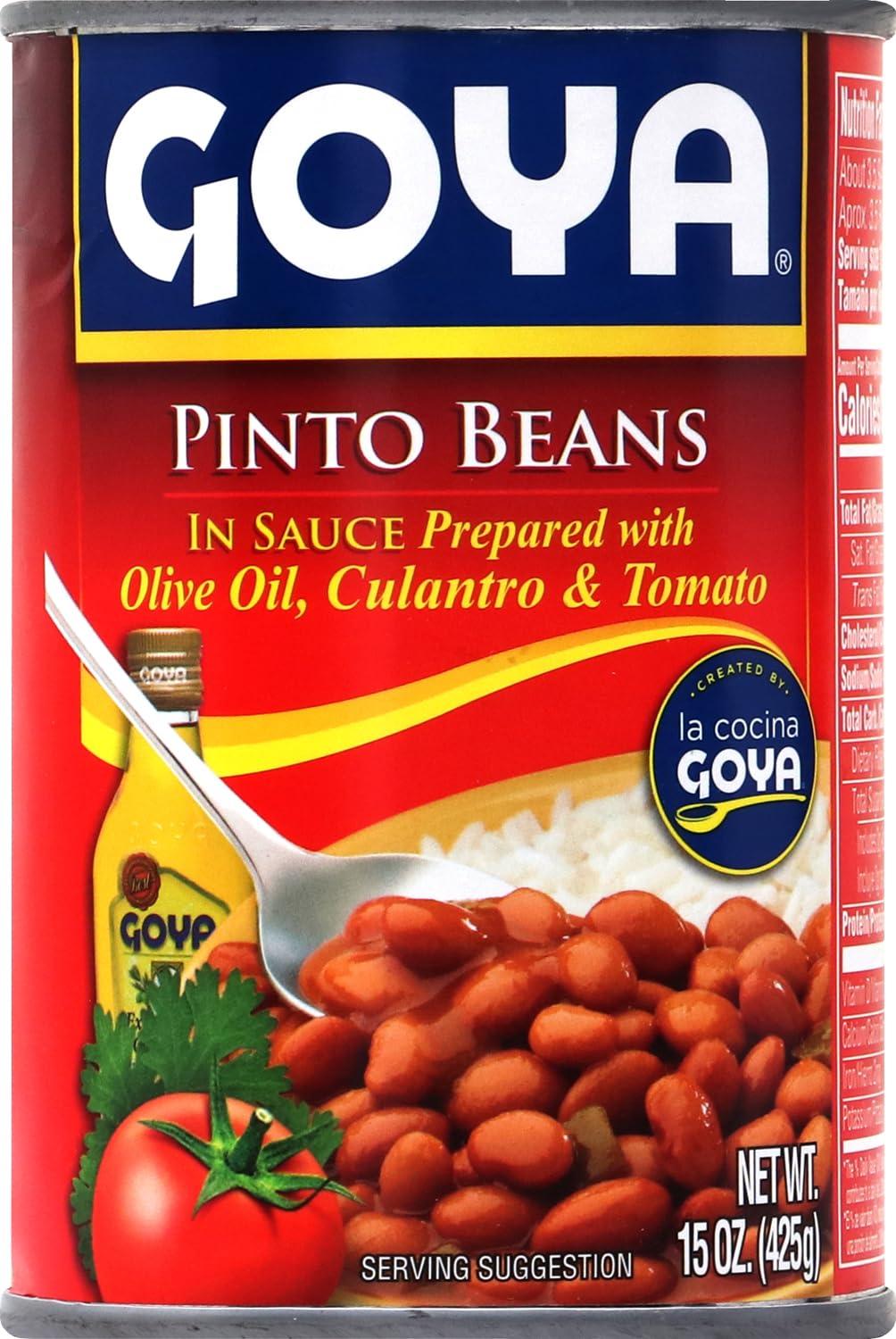 image:imageGoya Foods Pinto Beans in Sauce Guisadas 15Ounce Pack of 24