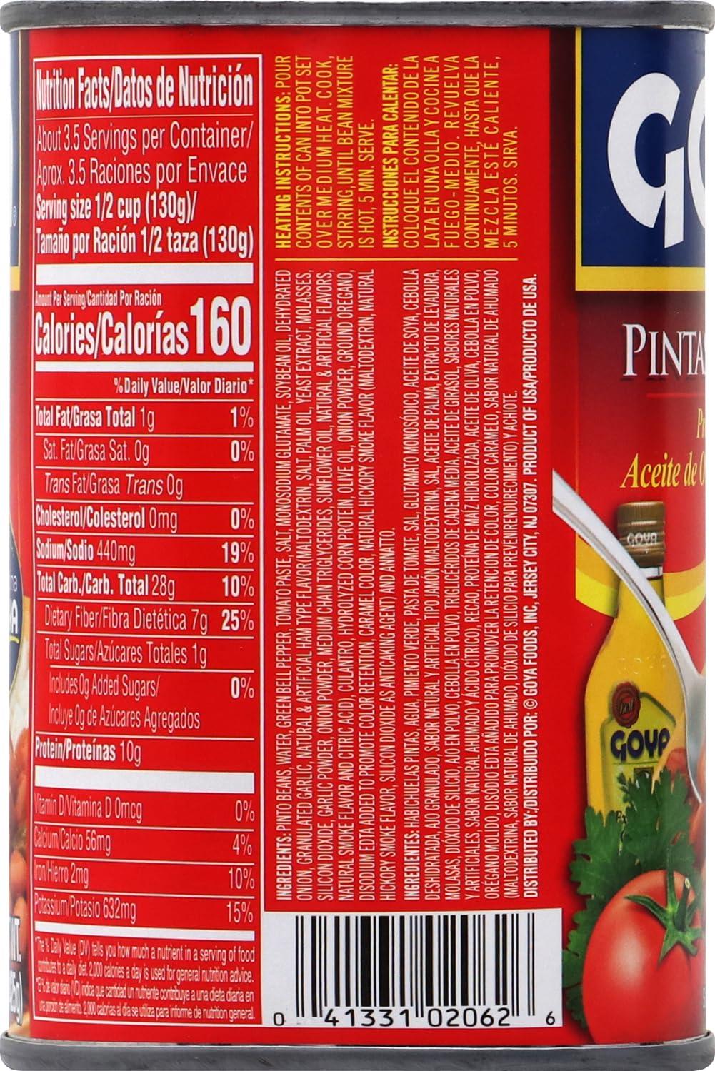 image:imageGoya Foods Pinto Beans in Sauce Guisadas 15Ounce Pack of 24