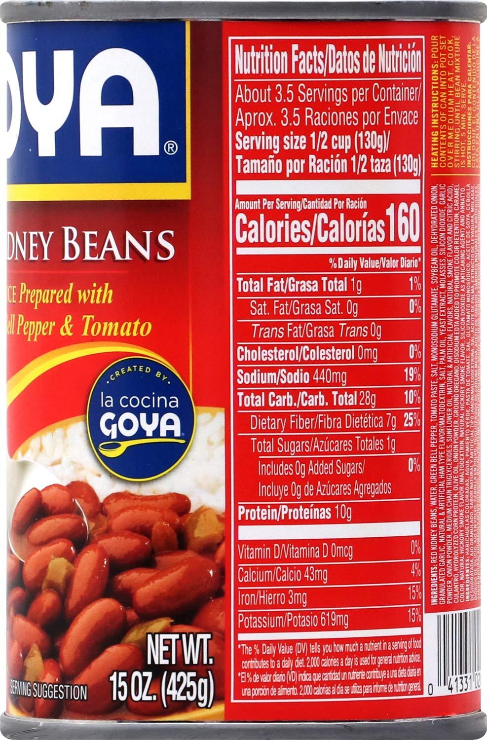 image:imageGoya Foods Red Kidney Beans in Sauce Guisadas 15Ounce Pack of 2415 ounce Pack of 24