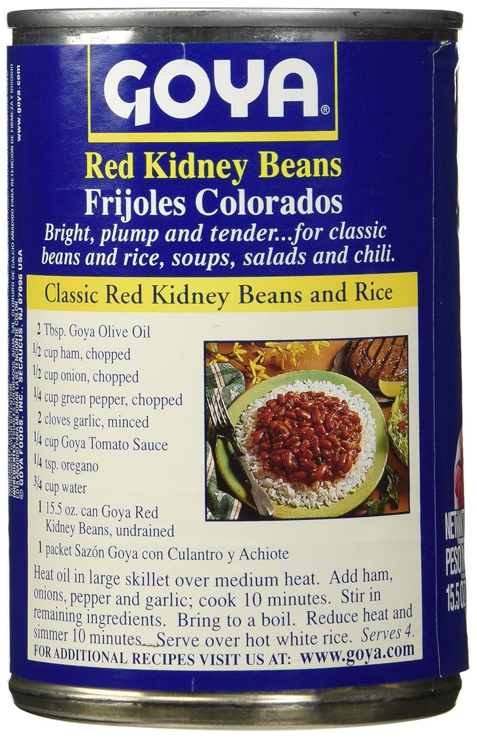 image:imageGoya Foods Red Kidney Beans in Sauce Guisadas 15Ounce Pack of 24155 Ounce Pack of 6