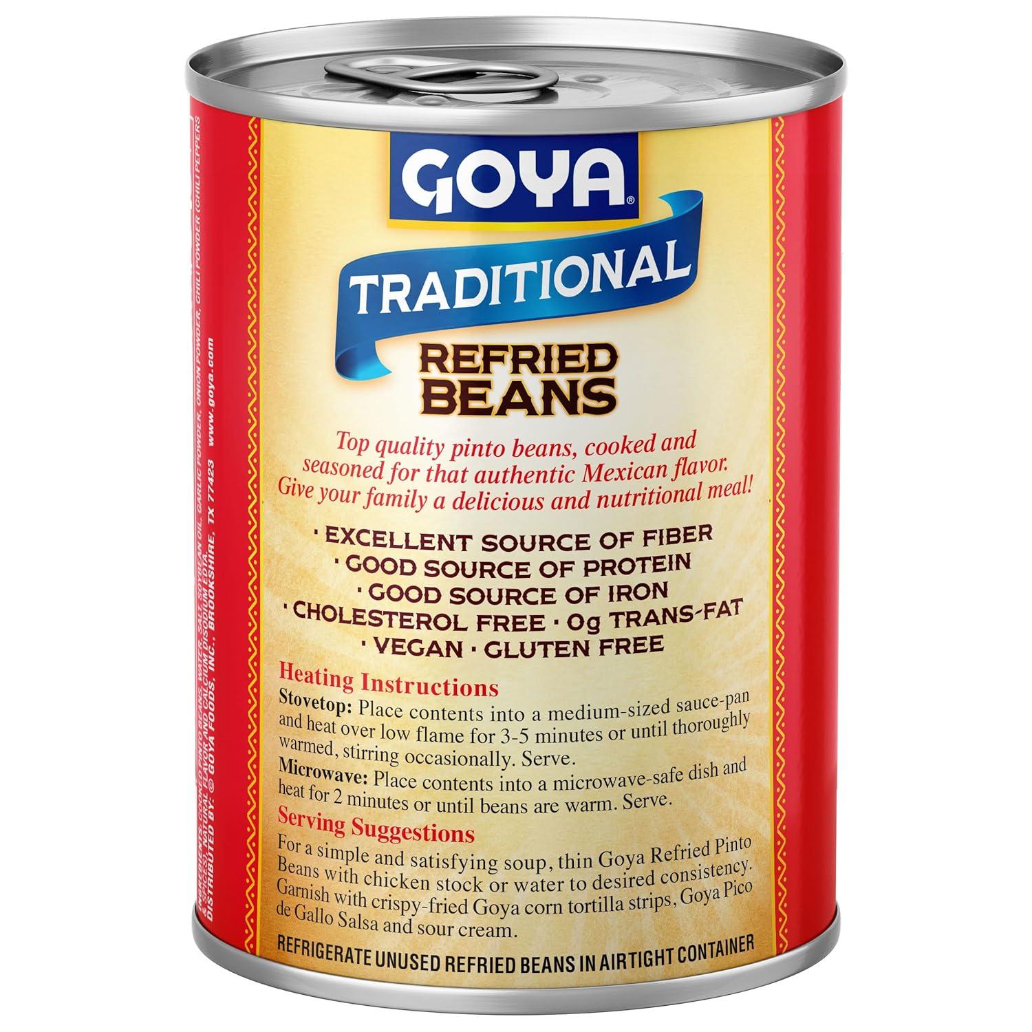 image:imageGoya Foods Traditional Refried Beans 16Ounce Pack of 2416 Ounce Pack of 1