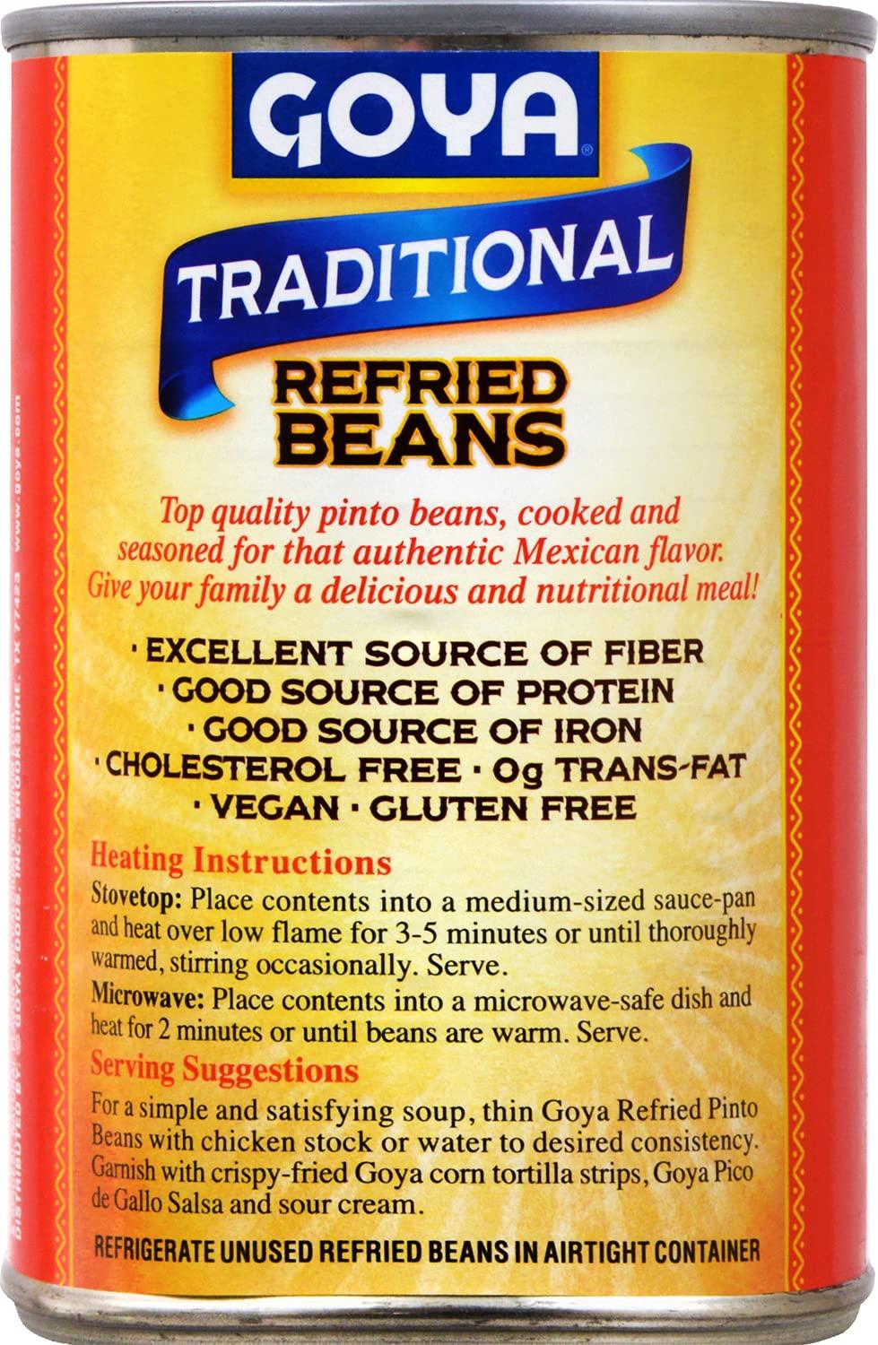 image:imageGoya Foods Traditional Refried Beans 16Ounce Pack of 2416 Ounce Pack of 3