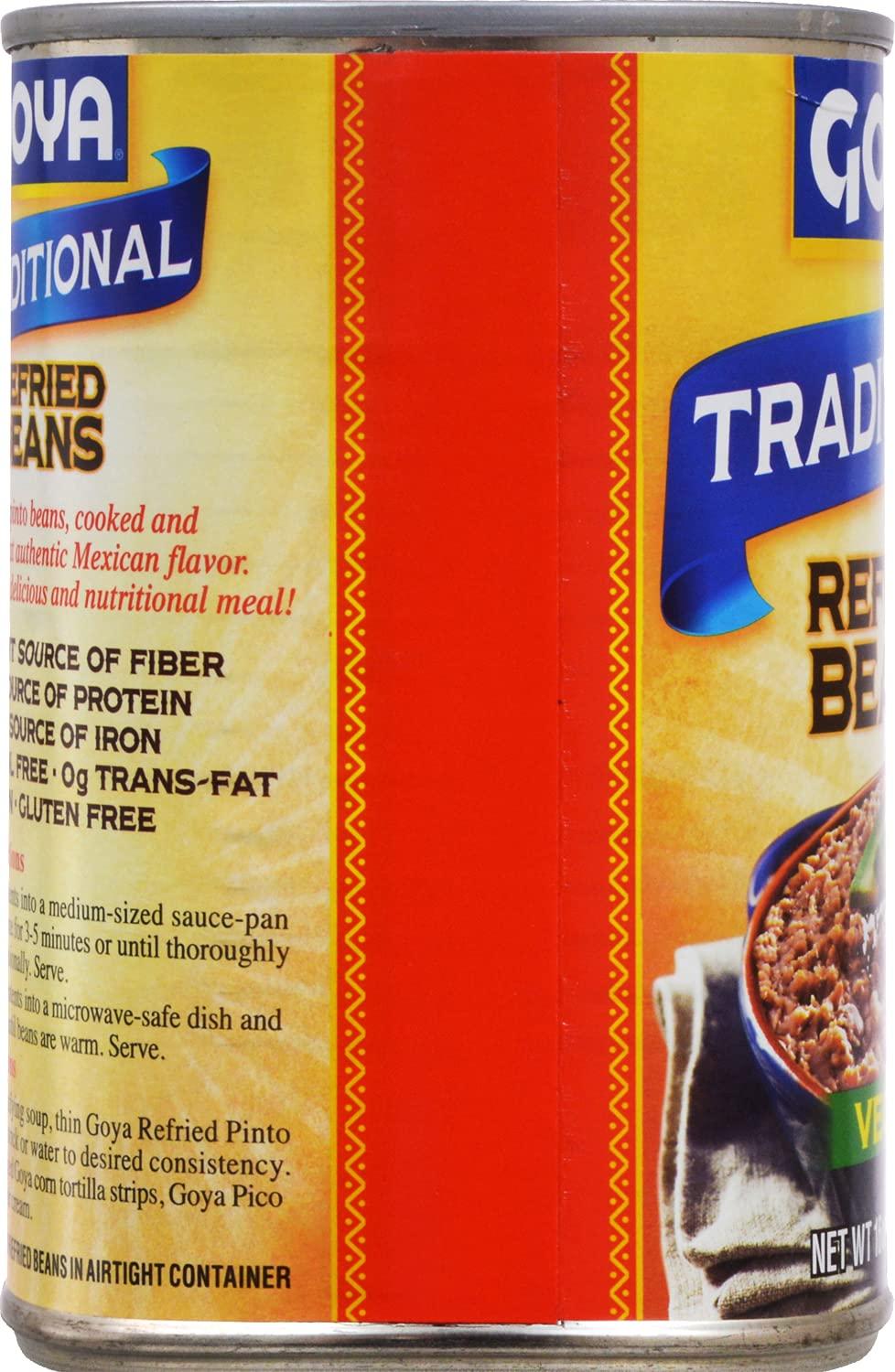 image:imageGoya Foods Traditional Refried Beans 16Ounce Pack of 2416 Ounce Pack of 3