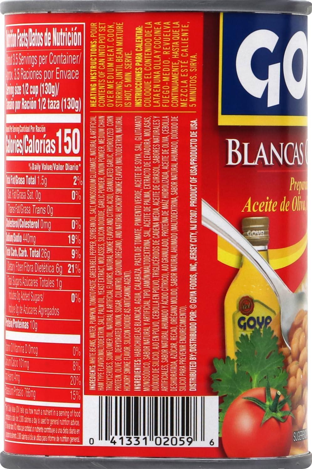 image:imageGoya Foods White Beans in Sauce Guisadas 15Ounce Pack of 24